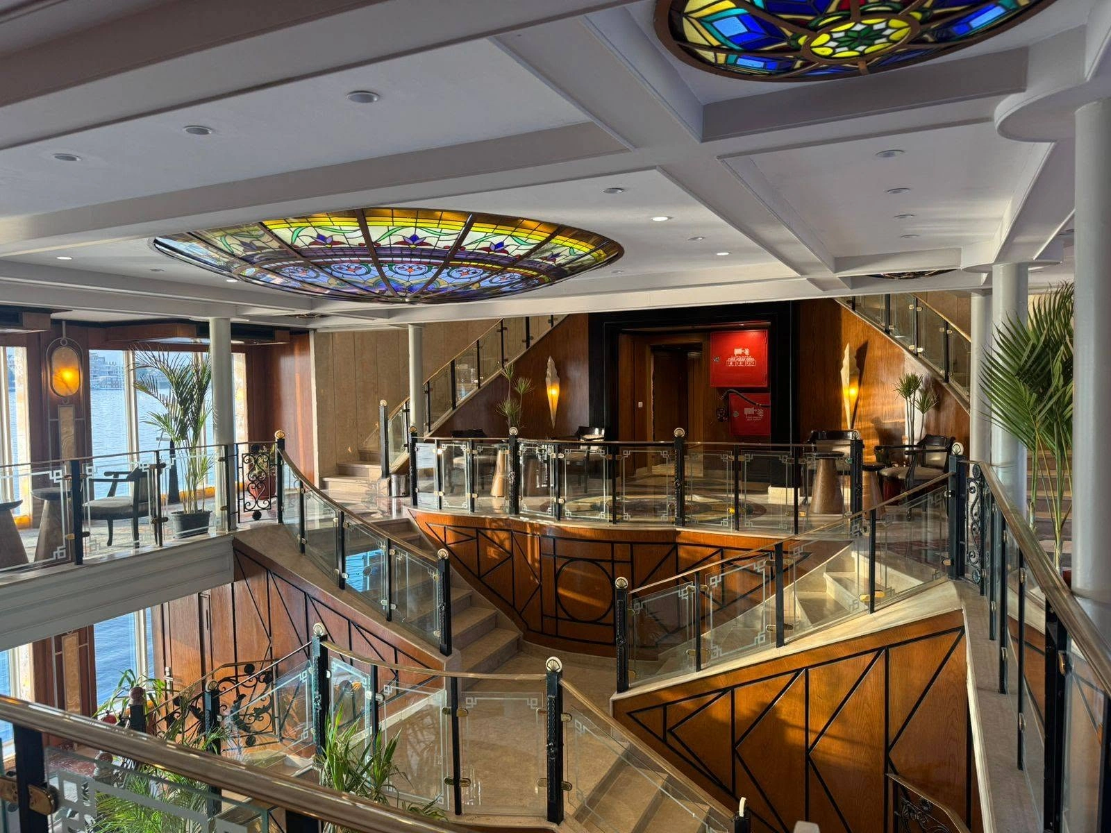 Lobby of the MS Nile Bride Nile Cruise Nile cruise